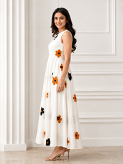 Snow White Embroidered Dress
