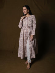 MULMUL NITYA BLOCK PRINTED KURTA & PANT SET