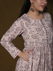 MULMUL NITYA BLOCK PRINTED KURTA & PANT SET