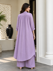 Cotton Lilac Coord Set