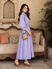 Lavender Grace Shirt Dress
