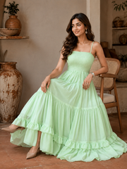Mint Green Sequin Maxi Dress