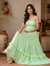 Mint Green Sequin Maxi Dress