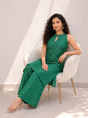 Lush Meadow Silk Kurta Set
