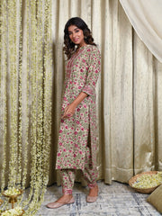 MULMUL MAHNOOR KURTA & LANTERN PANT SET