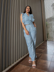 MULMUL FHEELA HAND BLOCK PRINTED CO-ORD SET