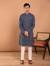 MULMUL AHAAN HAND BLOCK PRINTED KURTA-PANT SET