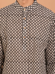 MULMUL ABHAY HAND BLOCK PRINTED KURTA-PANT SET