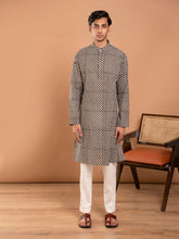 MULMUL ABHAY HAND BLOCK PRINTED KURTA-PANT SET