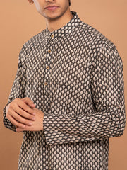 MULMUL ABHAY HAND BLOCK PRINTED KURTA-PANT SET