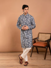 MULMUL CHETAN HAND BLOCK PRINTED KURTA-PANT SET