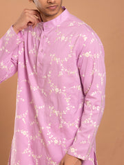 MULMUL SHIVAAY EMBROIDERED KURTA-PANT SET