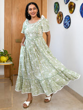 MULMUL ADELINE FLORAL JAAL BLOCK PRINTED DRESS