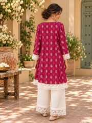 Magenta Cotton Co-ord Set