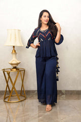 URVI EMBROIDERED CO-ORD SET