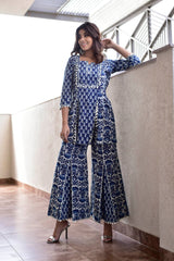 INDIGO ARIAN SHARARA SET