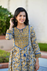 DEEVENA AJRAKH PRINT SUIT SET