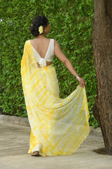 NADIA SHIBORI CHIFFON SAREE