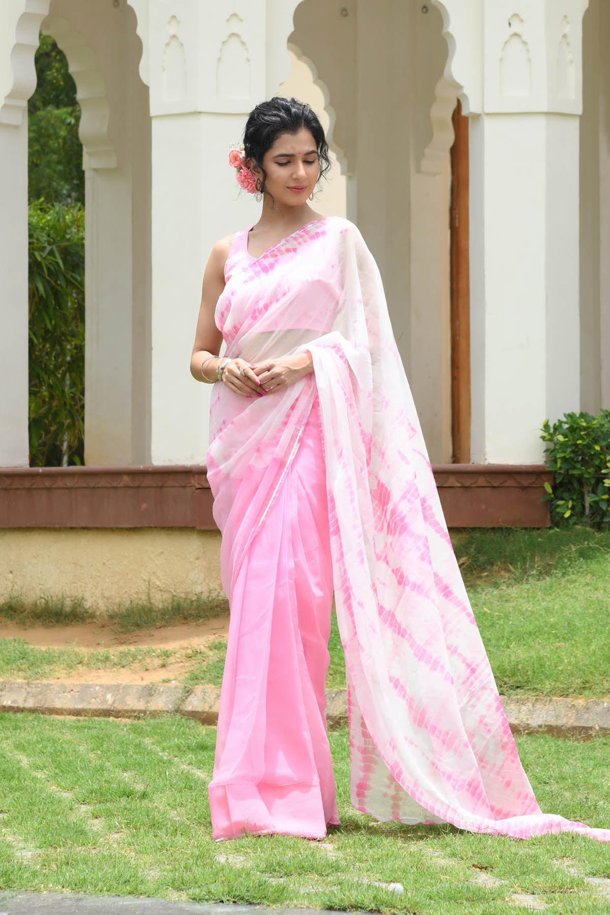 KAYANI SHIBORI CHIFFON SAREE