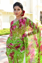 BLAZING STARS CHIFFON SAREE