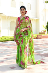 BLAZING STARS CHIFFON SAREE