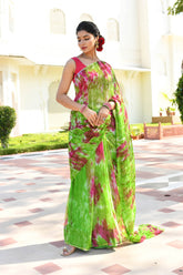 BLAZING STARS CHIFFON SAREE