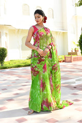 BLAZING STARS CHIFFON SAREE
