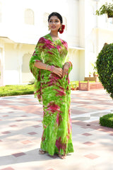 BLAZING STARS CHIFFON SAREE