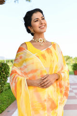 CANNA LILY CHIFFON SAREE