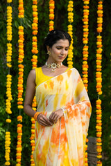 CANNA LILY CHIFFON SAREE