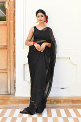 QUEEN-OF-THE-NIGHT CHIFFON SAREE