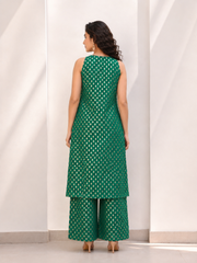 Lush Meadow Silk Kurta Set