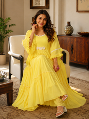 Elfin Yellow Comfy Cotton Dress