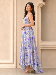 Trendy Floral Dropcrotch Jumpsuit