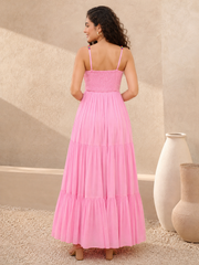 Light Pink Sleeveless Cotton Dress