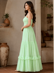 Mint Green Sequin Maxi Dress