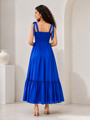 Dazzling Blue Cotton Dress