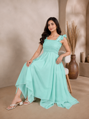Island Highlow Cotton Dress