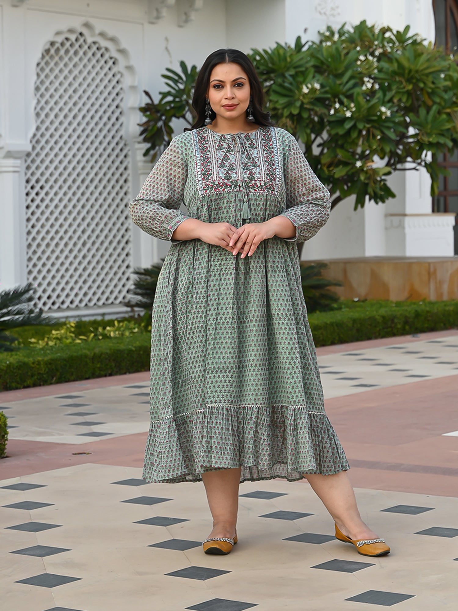 mulmul cotton maxi dress Ambrosia Handwoven Mulmul Dress