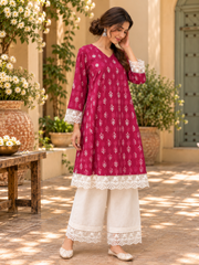 Magenta Cotton Co-ord Set