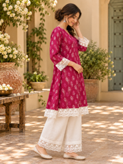 Magenta Cotton Co-ord Set